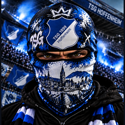 TSG Hoffenheim Ultras Graffiti Balaclava – Fußball Fan Sturmhaube | Premium Streetwear Edition