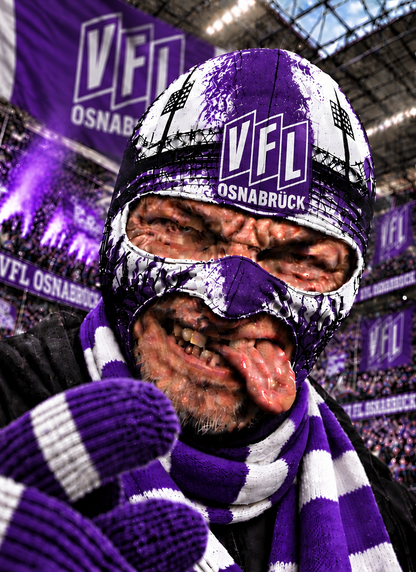 VfL Osnabrück Lustige Fan Balaclava – Fußball Sturmhaube