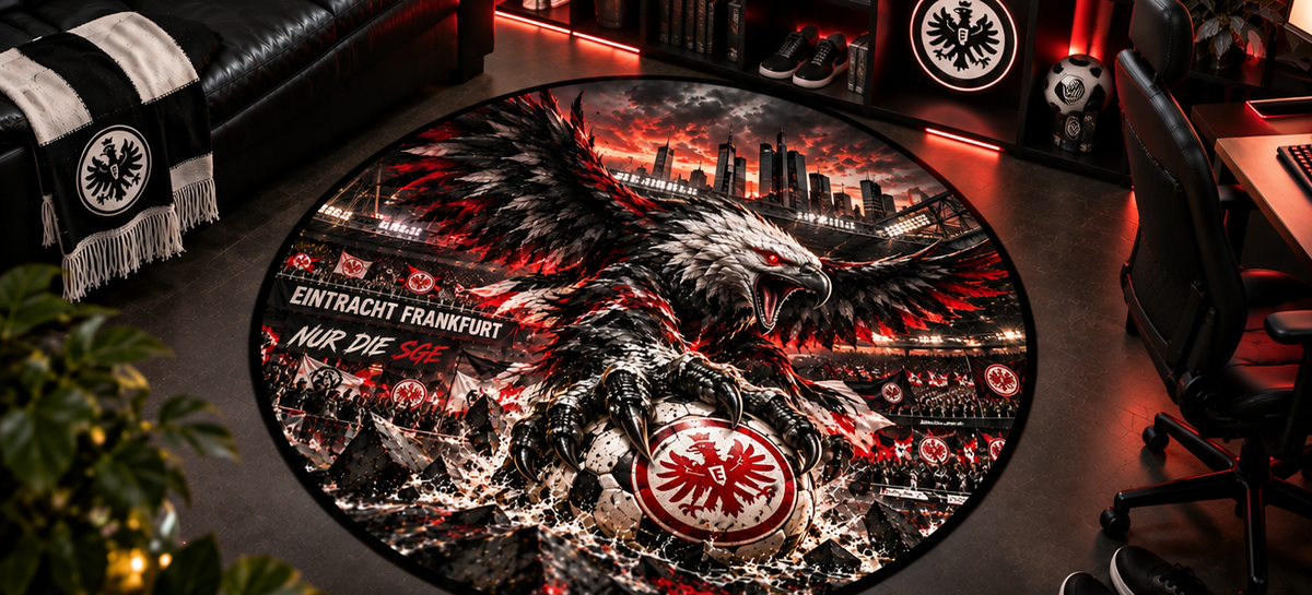 Eintracht Frankfurt Club Beast Runder Teppich – Fußball-Power für echte Fans