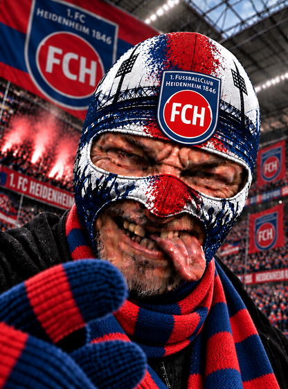 1. FC Heidenheim Lustige Fan Balaclava – Fußball Sturmhaube