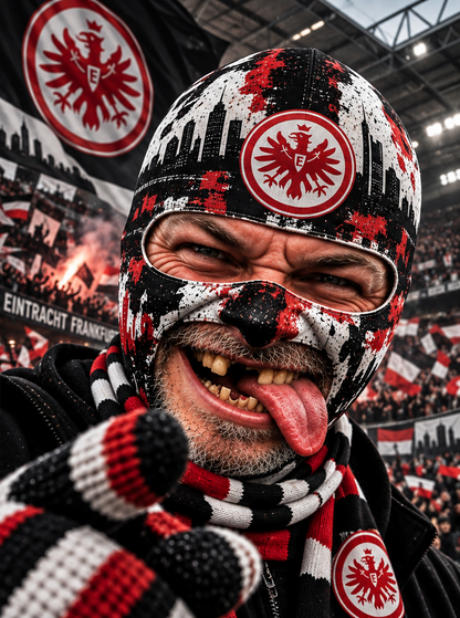 Eintracht Frankfurt Lustige Fan Balaclava – Fußball Sturmhaube