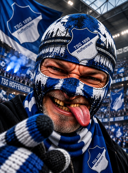 TSG Hoffenheim Lustige Fan Balaclava – Fußball Sturmhaube