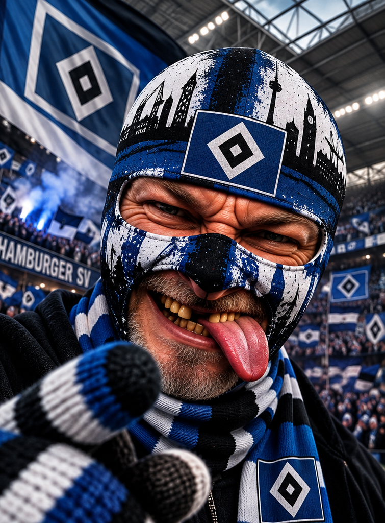 Hamburger SV Lustige Fan Balaclava – Fußball Sturmhaube