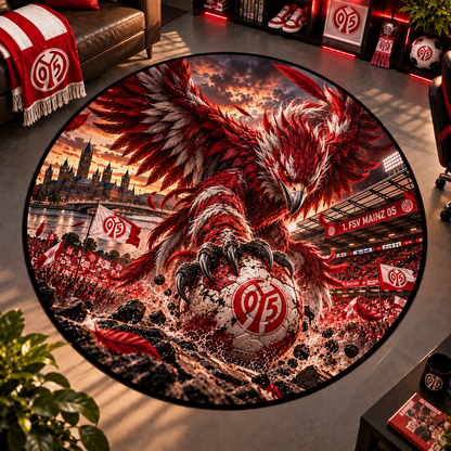 1. FSV Mainz 05 Club Beast Runder Teppich – Fußball-Power für echte Fans