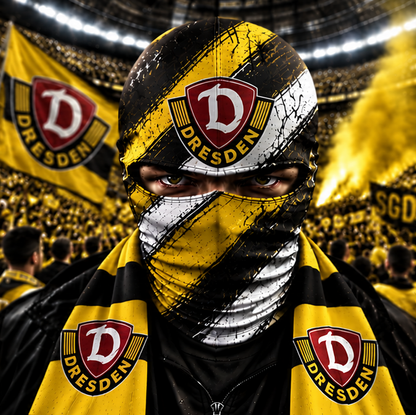 Dynamo Dresden Horror Balaclava – Gruselige Fußball Fan Sturmhaube | Halloween Maske