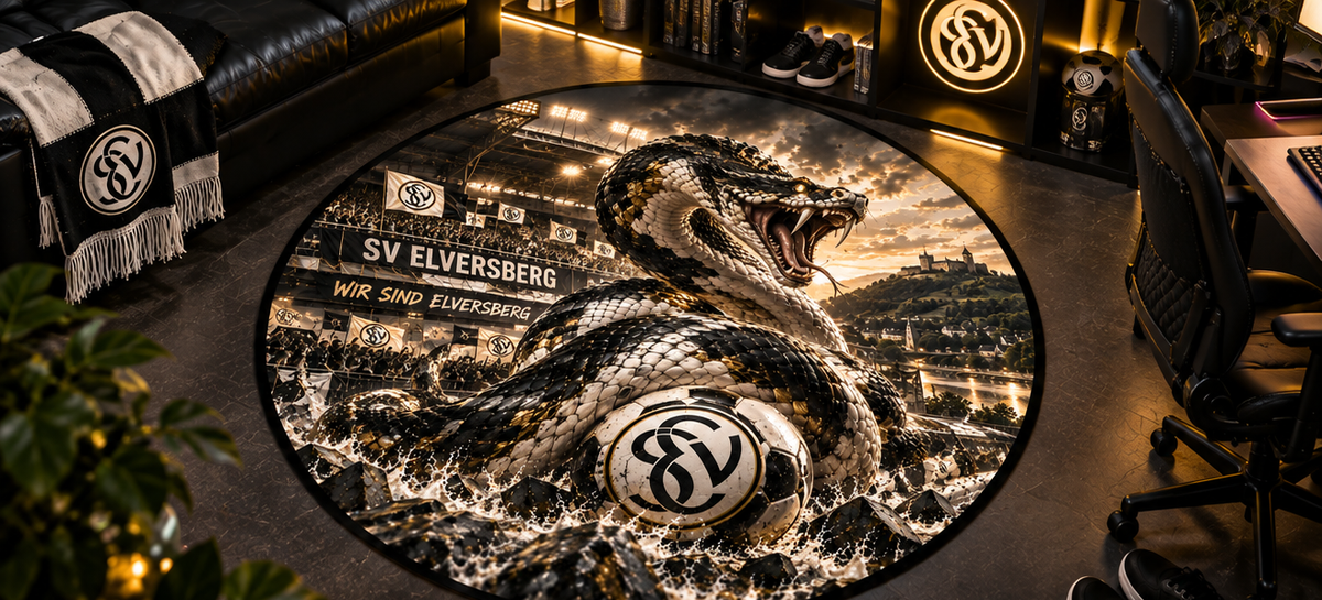 SV Elversberg Club Beast Runder Teppich – Fußball-Power für echte Fans