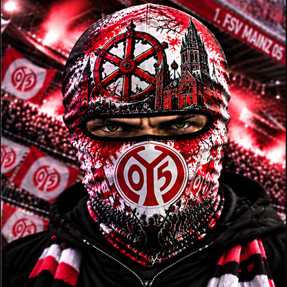 1. FSV Mainz 05 Ultras Graffiti Balaclava – Fußball Fan Sturmhaube | Premium Streetwear Edition