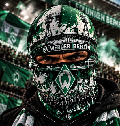 SV Werder Bremen Ultras Graffiti Balaclava – Fußball Fan Sturmhaube | Premium Streetwear Edition