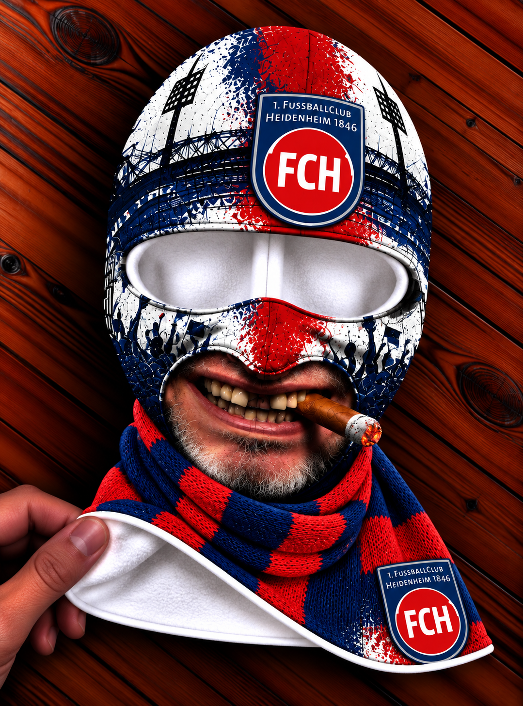 1. FC Heidenheim Lustige Fan Balaclava – Fußball Sturmhaube