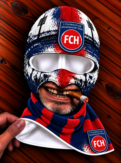 1. FC Heidenheim Lustige Fan Balaclava – Fußball Sturmhaube