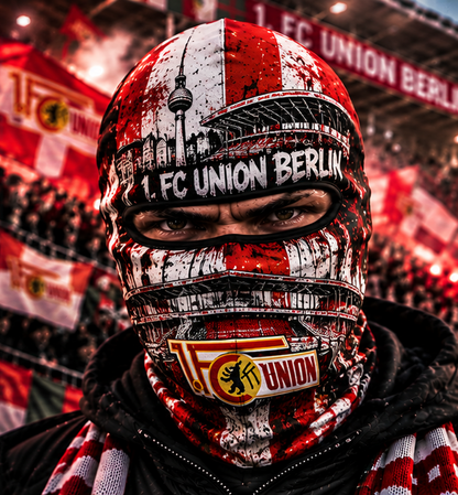 1. FC Union Berlin Ultras Graffiti Balaclava – Fußball Fan Sturmhaube | Premium Streetwear Edition