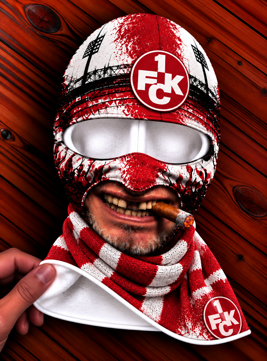 1. FC Kaiserslautern Lustige Fan Balaclava – Fußball Sturmhaube