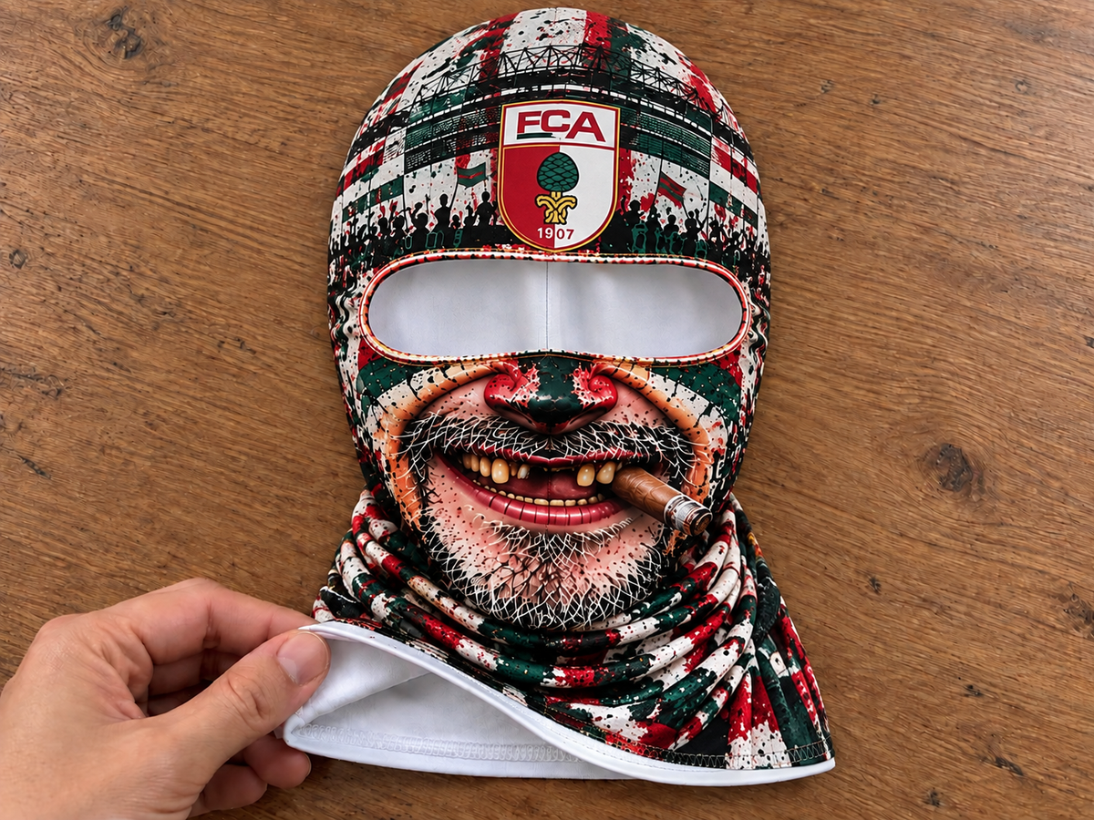 FC Augsburg Lustige Fan Balaclava – Fußball Sturmhaube