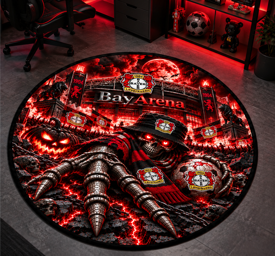 Bayer 04 Leverkusen Runder Teppich – Stadion-Feeling für Dein Zuhause
