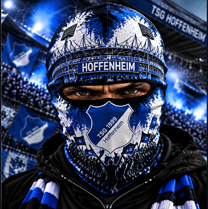 TSG Hoffenheim Ultras Graffiti Balaclava – Fußball Fan Sturmhaube | Premium Streetwear Edition