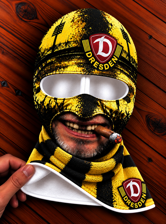 Dynamo Dresden Lustige Fan Balaclava – Fußball Sturmhaube