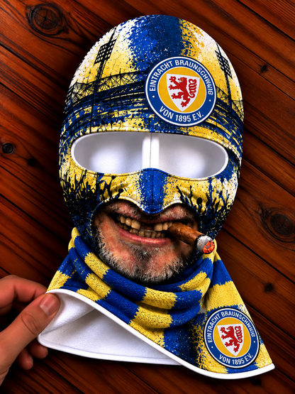 Eintracht Braunschweig Lustige Fan Balaclava – Fußball Sturmhaube