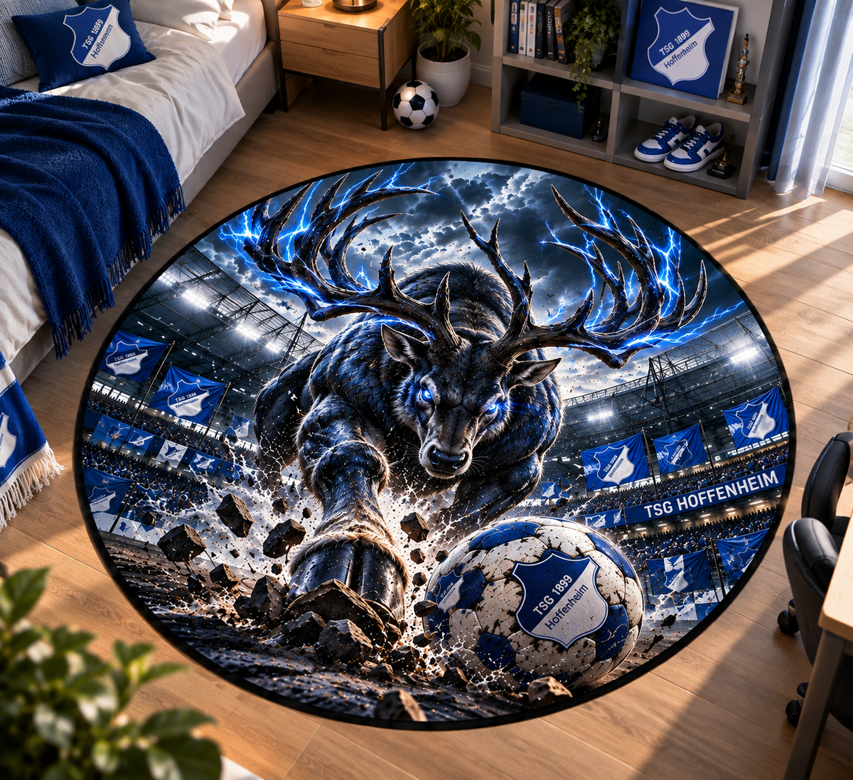 TSG Hoffenheim Club Beast Runder Teppich – Fußball-Power für echte Fans