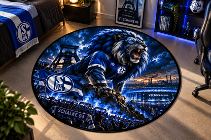 FC Schalke 04 Club Beast Runder Teppich – Fußball-Power für echte Fans