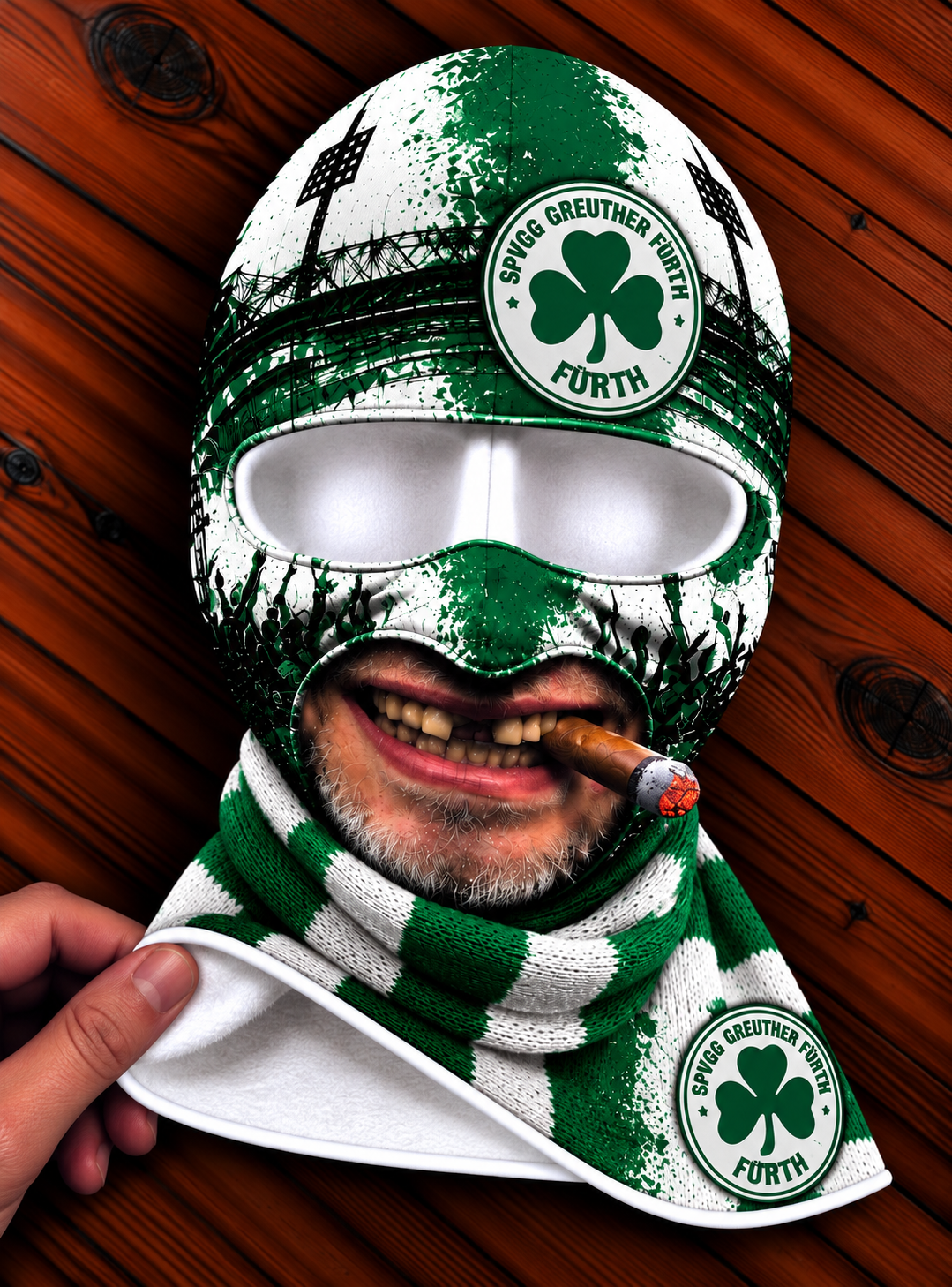 SpVgg Greuther Fürth Lustige Fan Balaclava – Fußball Sturmhaube