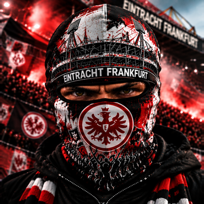Eintracht Frankfurt Ultras Graffiti Balaclava – Fußball Fan Sturmhaube | Premium Streetwear Edition
