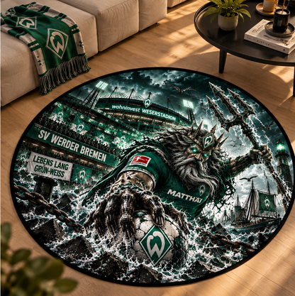 SV Werder Bremen Club Beast Runder Teppich – Fußball-Power für echte Fans