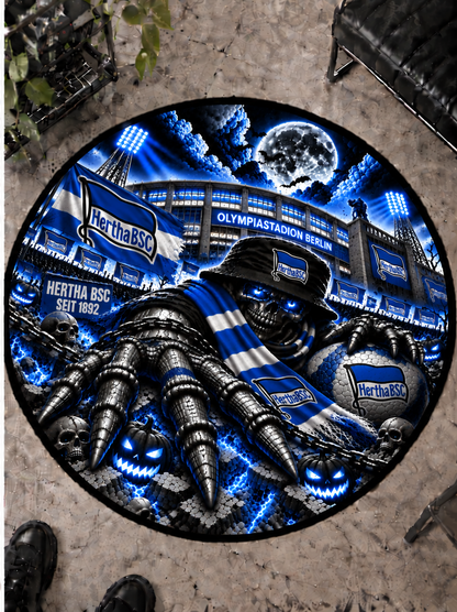 Hertha BSC Runder Teppich – Stadion-Feeling für Dein Zuhause