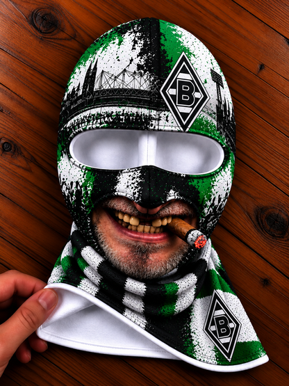 Borussia Mönchengladbach Lustige Fan Balaclava – Fußball Sturmhaube