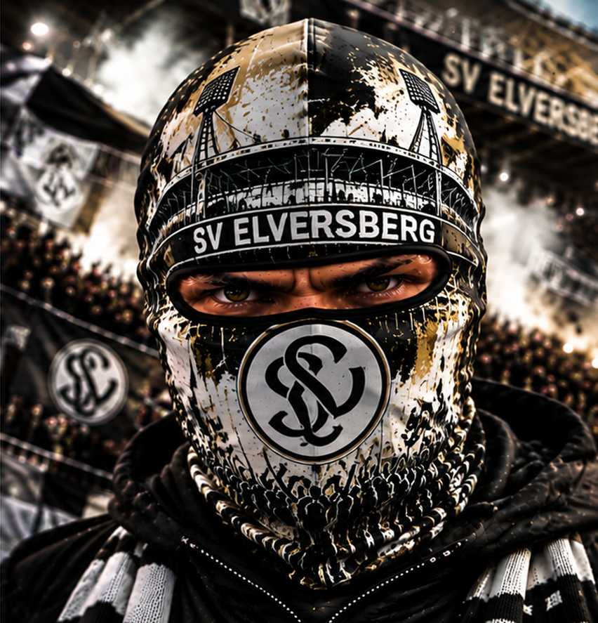 SV Elversberg Ultras Graffiti Balaclava – Fußball Fan Sturmhaube | Premium Streetwear Edition