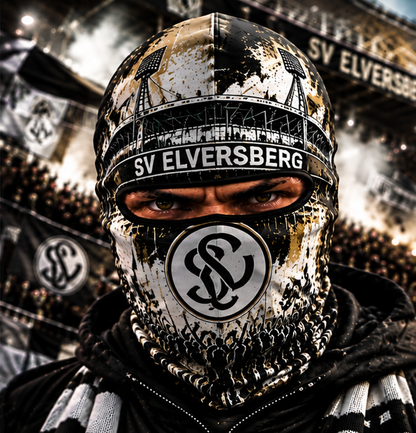 SV Elversberg Ultras Graffiti Balaclava – Fußball Fan Sturmhaube | Premium Streetwear Edition