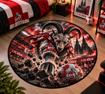 1. FC Köln Club Beast Runder Teppich – Fußball-Power für echte Fans
