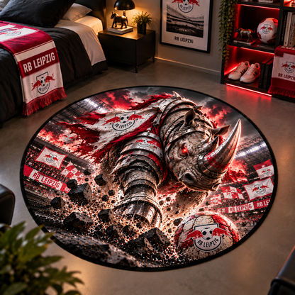 RB Leipzig Club Beast Runder Teppich – Fußball-Power für echte Fans