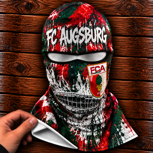 FC Augsburg Ultras Graffiti Balaclava – Fußball Fan Sturmhaube | Premium Streetwear Edition