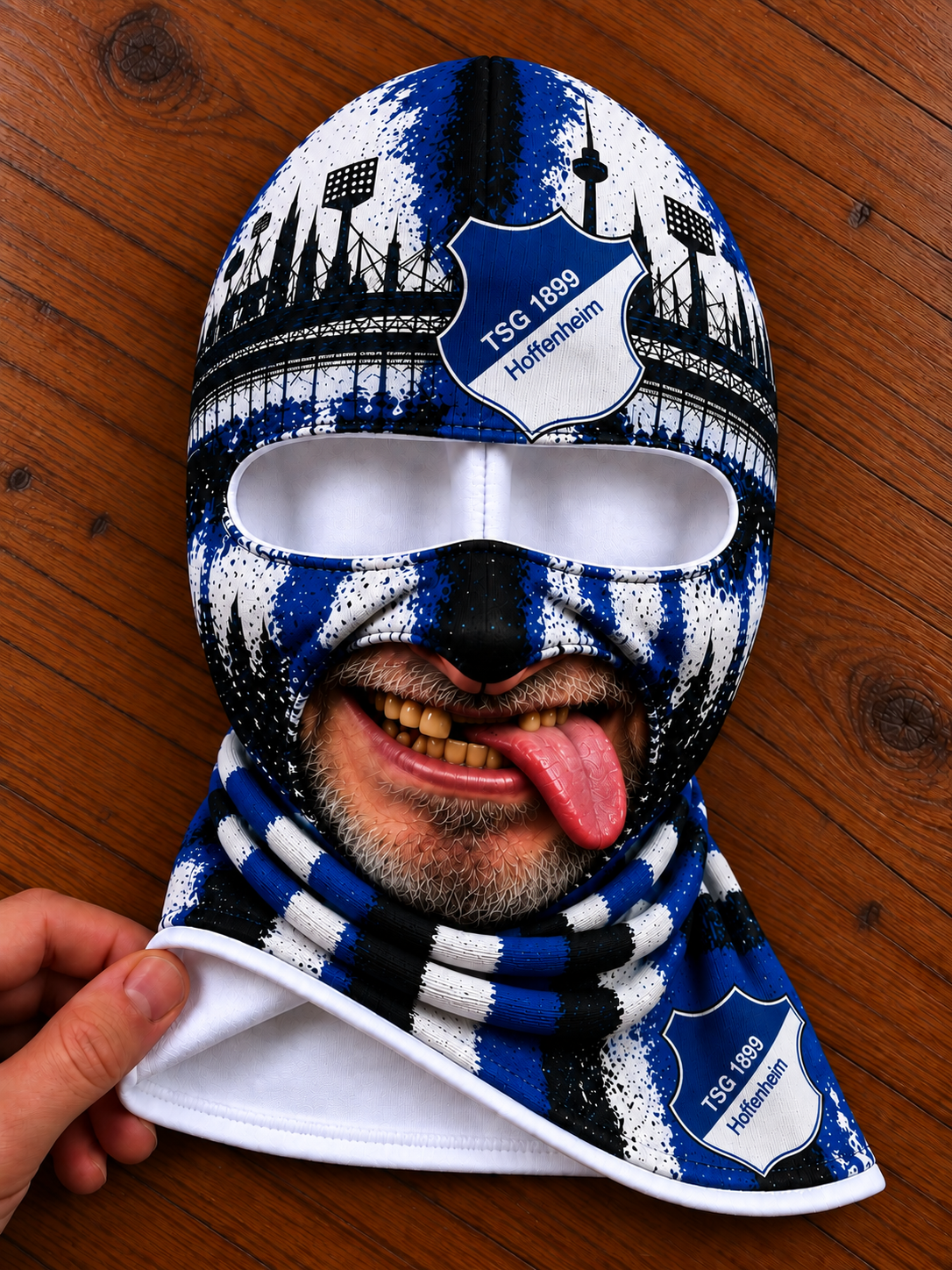 TSG Hoffenheim Lustige Fan Balaclava – Fußball Sturmhaube