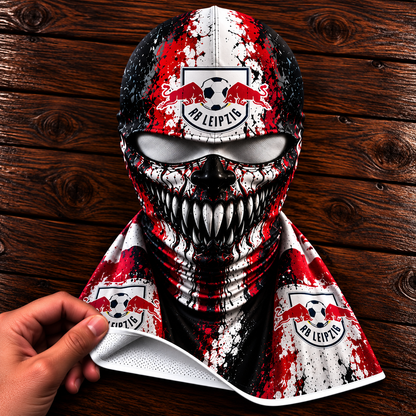 RB Leipzig Horror Balaclava – Gruselige Fußball Fan Sturmhaube | Halloween Maske