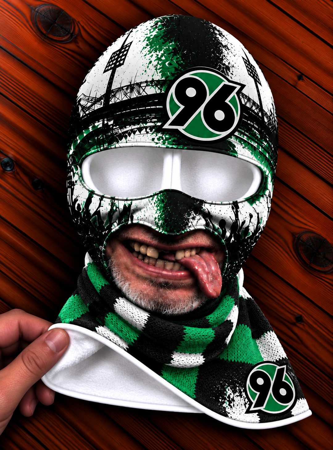 Hannover 96 Lustige Fan Balaclava – Fußball Sturmhaube