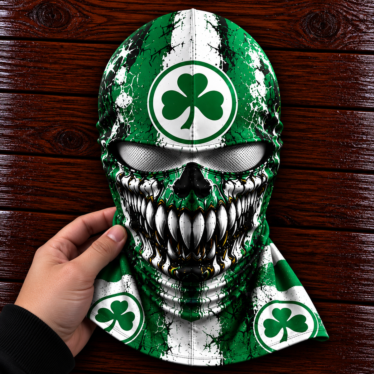 SpVgg Greuther Fürth Horror Balaclava – Gruselige Fußball Fan Sturmhaube | Halloween Maske