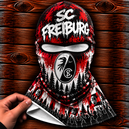 SC Freiburg Ultras Graffiti Balaclava – Fußball Fan Sturmhaube | Premium Streetwear Edition