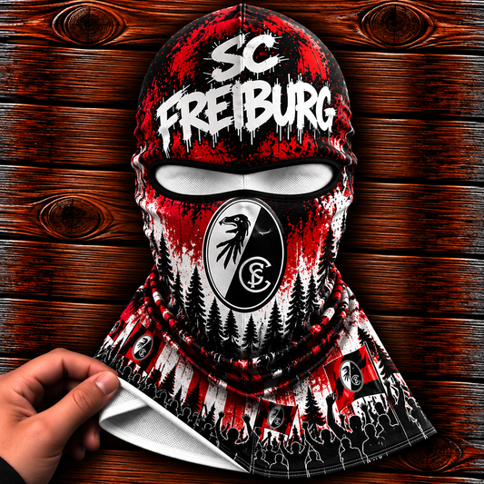 SC Freiburg Ultras Graffiti Balaclava – Fußball Fan Sturmhaube | Premium Streetwear Edition