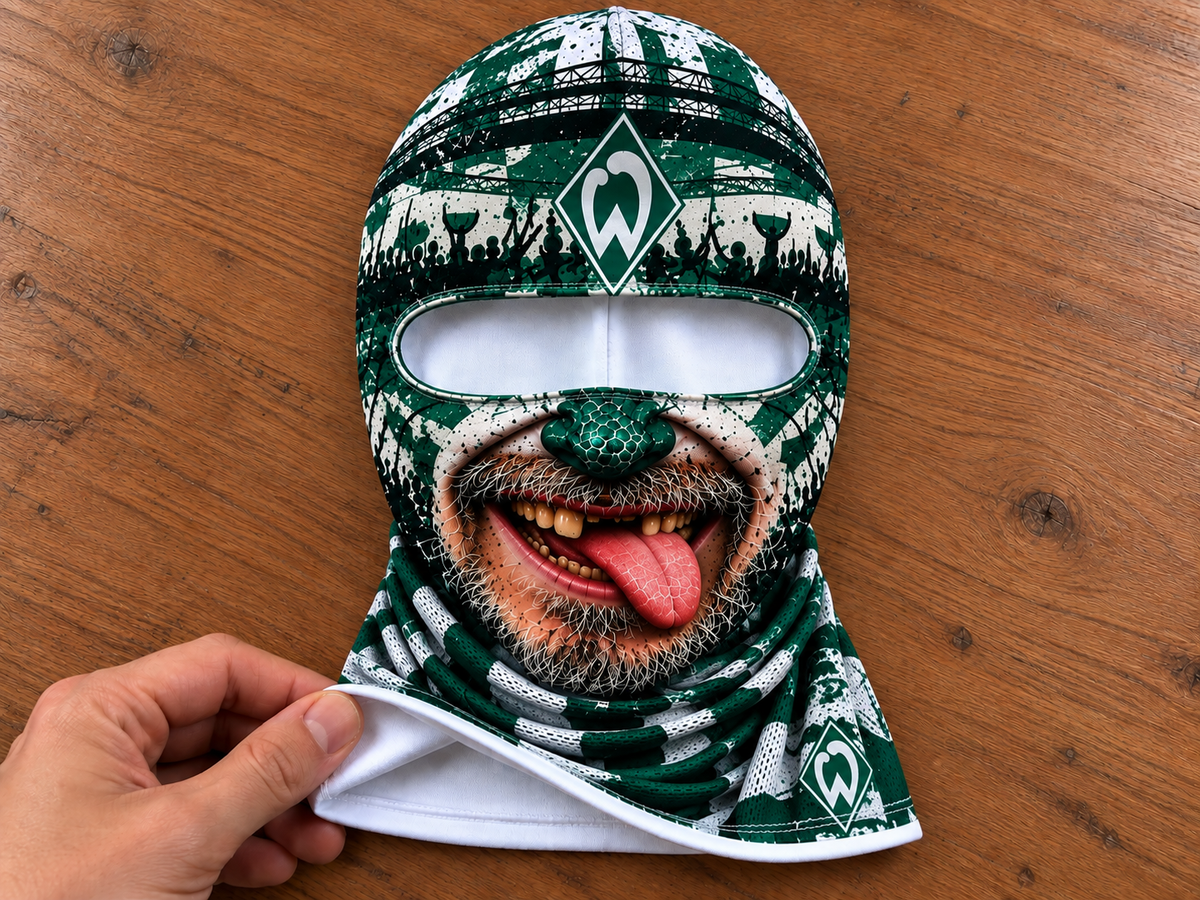 SV Werder Bremen Lustige Fan Balaclava – Fußball Sturmhaube