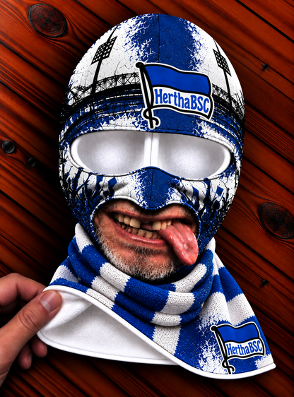 Hertha BSC Lustige Fan Balaclava – Fußball Sturmhaube