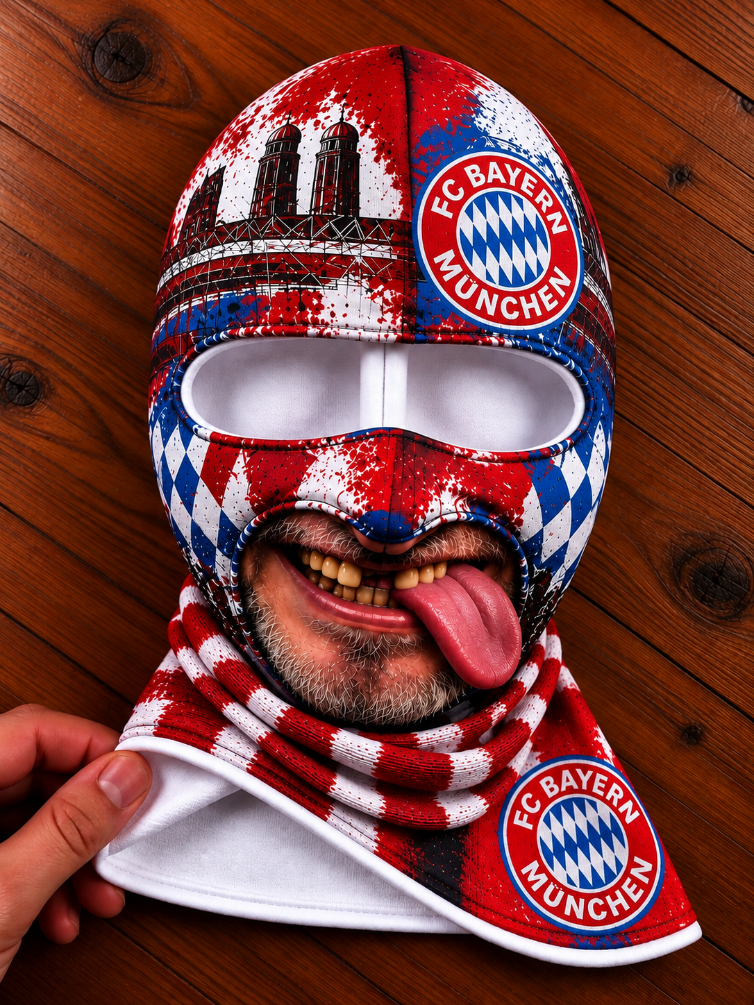 FC Bayern München Lustige Fan Balaclava – Fußball Sturmhaube