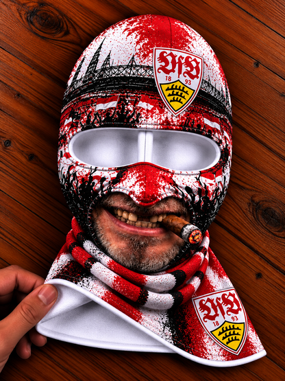 VfB Stuttgart Lustige Fan Balaclava – Fußball Sturmhaube