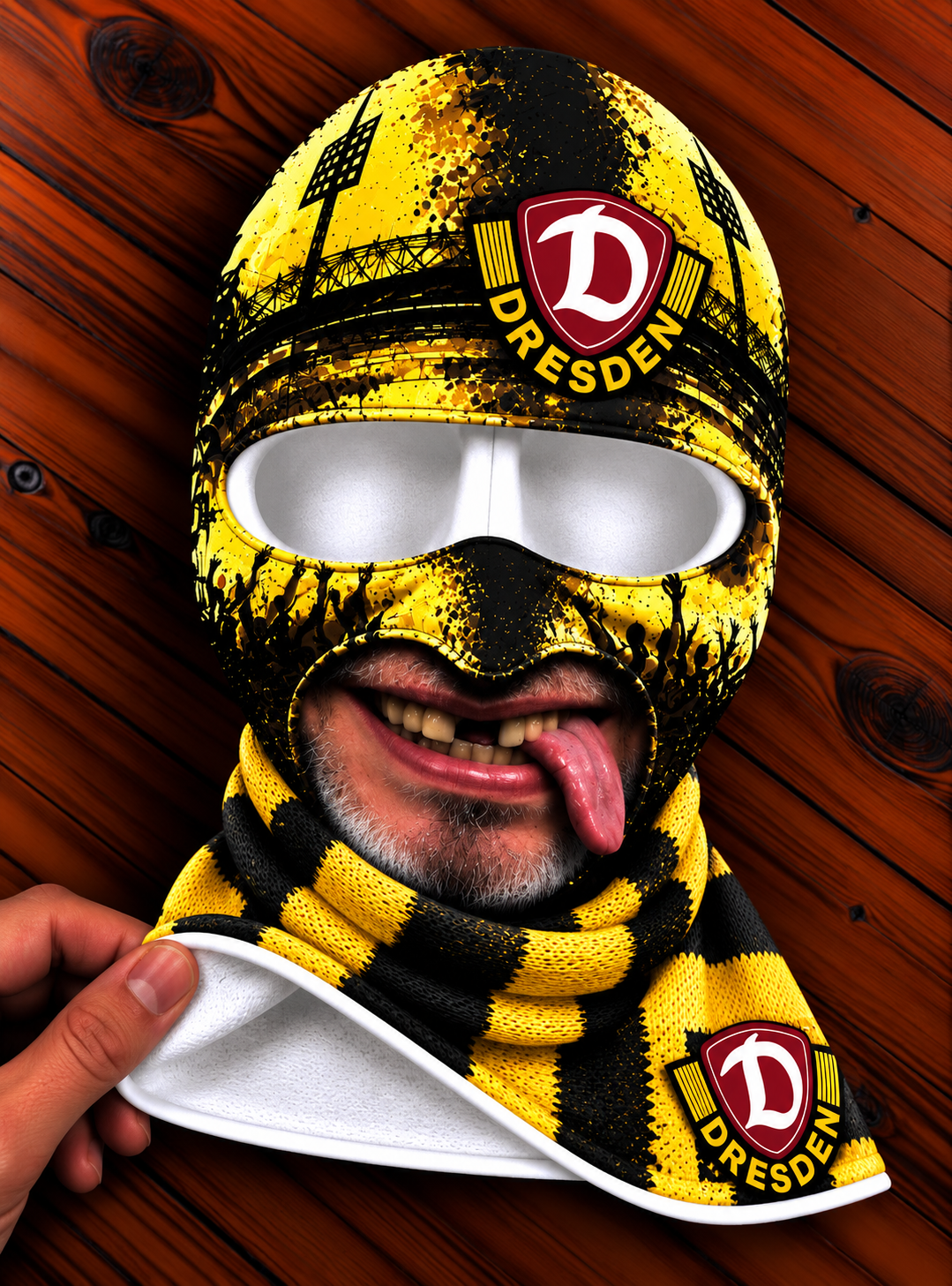 Dynamo Dresden Lustige Fan Balaclava – Fußball Sturmhaube