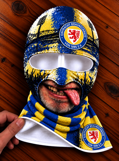 Eintracht Braunschweig Lustige Fan Balaclava – Fußball Sturmhaube