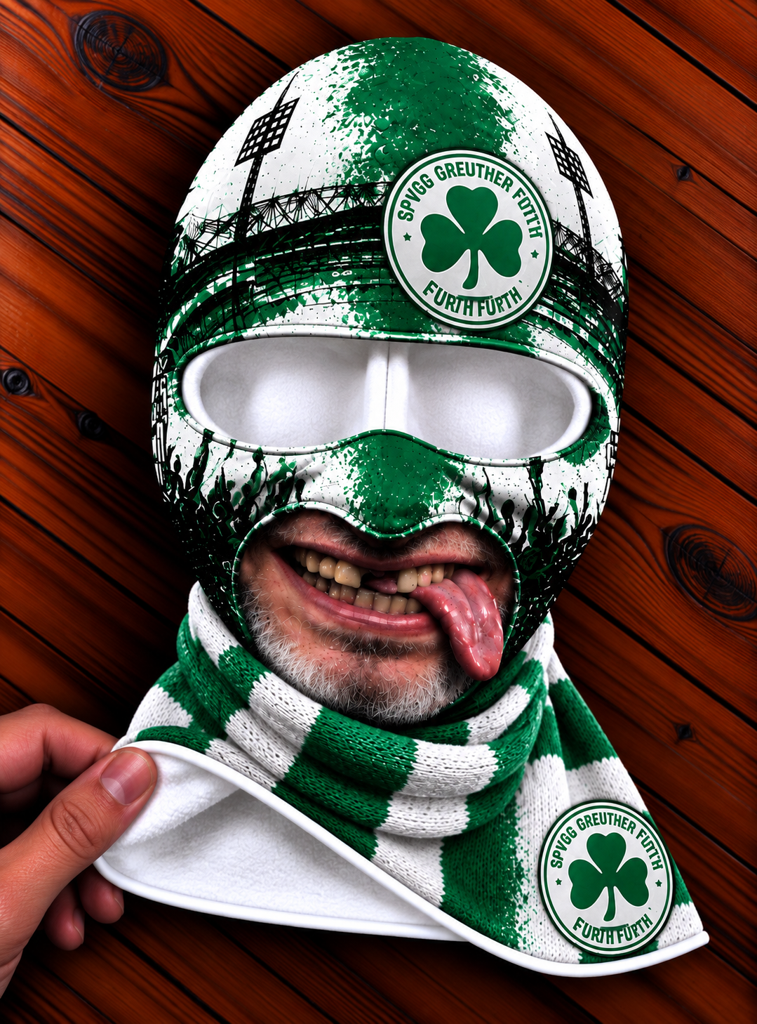 SpVgg Greuther Fürth Lustige Fan Balaclava – Fußball Sturmhaube