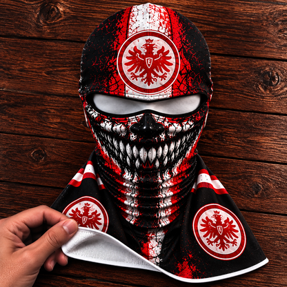 Eintracht Frankfurt Horror Balaclava – Gruselige Fußball Fan Sturmhaube | Halloween Maske