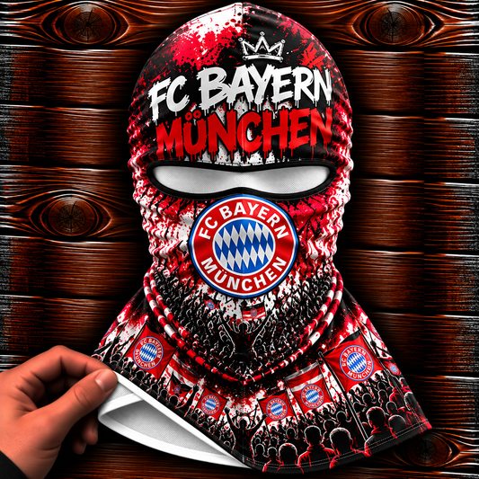 FC Bayern München Ultras Graffiti Balaclava – Fußball Fan Sturmhaube | Premium Streetwear Edition
