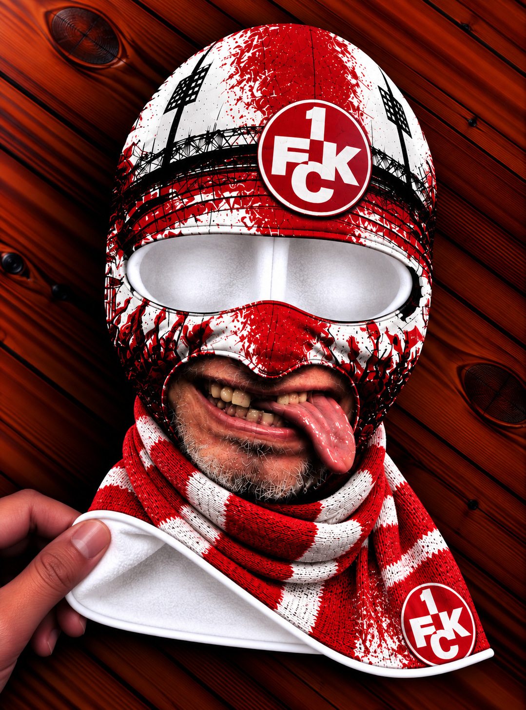 1. FC Kaiserslautern Lustige Fan Balaclava – Fußball Sturmhaube