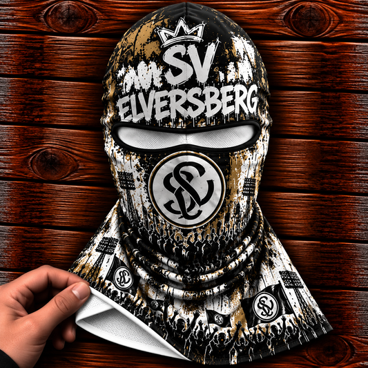 SV Elversberg Ultras Graffiti Balaclava – Fußball Fan Sturmhaube | Premium Streetwear Edition